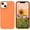 Orange, variant on for iPhone 13 Mini Case, iPhone 13 Mini Liquid Silicone Case, Soft Gel Rubber Slim Microfiber Lining Cushion Texture Cover Shockproof Protective , Warm Orange