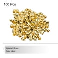 thumbnail image 3 of Uxcell 100Pcs Cord End Caps 11mm End Cap Barrel Beads Kumihimo 7mm Dia for Leather Cord Tassels Jewelry Making Gold, 3 of 5
