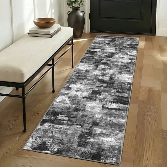 2'x6' Kitchen Runner Rug,Non-Slip Entryway Runner Laundry Rug,Boho Indoor Machine Washable Hallway Runner Rugs Throw Carpet for Living Room Bedroom Dining Room Hallway Kitchen
