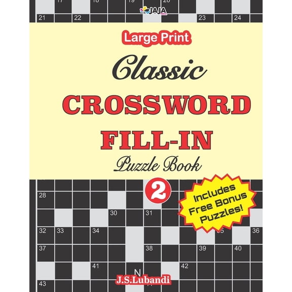 Classic CROSSWORD FILL-IN Puzzle Book; Vol.2