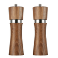 thumbnail image 1 of Molinillo de anillo de acero molinillo de pimienta de madera de acacia-2 piezas de embalaje de bolsa de burbujas de 6 pulgadas MFZFUKR CPB-US-YYM461-4, 1 of 5
