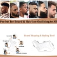 thumbnail image 4 of Professional Beard Shaping Tool Kit for Men, 13Pcs Barber Set Includes Black & White Beard Pencils Lineup Guide Comb Scissors & Brushes - Home Grooming Essentials for Hairline Mustache Beard Styling, 4 of 8