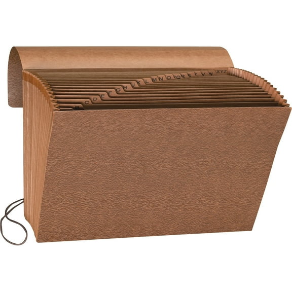 Business Source, BSN23680, 21-Pocket A-Z Heavy-duty Expanding File, 1 Each, Brown