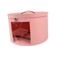 thumbnail image 2 of Hat Storage Box Storage Bin Hat Box for Clothes Closet Organizer Living Room Pink Large, 2 of 8
