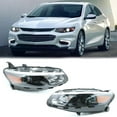 thumbnail image 4 of HOUGEET Headlights Fit for 2016-2018 Chevy Malibu Headlamp Assembly OE Halogen Driver Side Bulbs ABS, 4 of 8