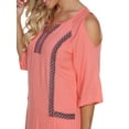 thumbnail image 4 of Women's Embroidered Shoulder Cut Out Dress, 4 of 4