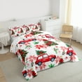 thumbnail image 3 of Castle Fairy Red Truck Boy Girl Bedding Comforter Set 2pcs,Christmas Flower Tree Twin Comforter Sets Microfiber,Xmas Festival Breathable Bedding Set,Luxury Bedroom Decor,Reversible, 3 of 8