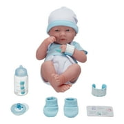 My Sweet Love La Newborn14" All Vinyl Washable Baby Boy with Accessories Doll Playset, 9 Pieces Included