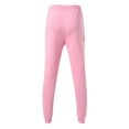 thumbnail image 5 of Baqcunre Male Casual Fitness Running Trousers Drawstring Loose Waist Solid Color Pants Pocket Loose Fleece Sweatpants,XL,Mens Sweatpants,Men'S Pants,Joggers For Men,Mens Sweatpants With Pockets,,Pink, 5 of 8