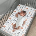 thumbnail image 6 of Bedtime Originals Woodland Friends Animals Mint/Gray 5-Piece Crib Bedding Set, 6 of 9
