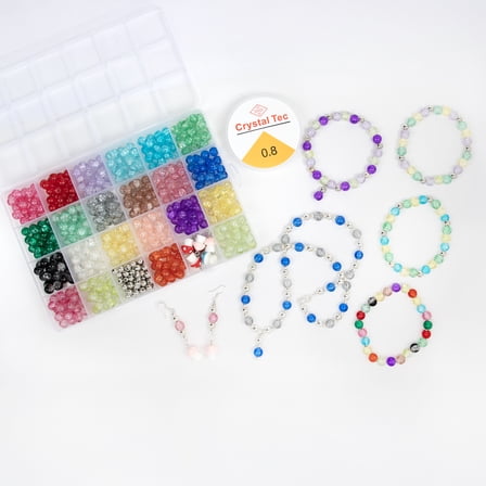 Cousin DIY Crackle Bead and Charm Jewelry Kit for Creative Craft Projects