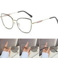 thumbnail image 3 of Women Cat Eye Eyeglass Frame Metal Blue Light Blocking B6 Glasses L7 Frame R3G8, 3 of 8