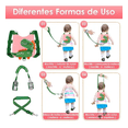 thumbnail image 2 of Arnés DE Seguridad Para Bebé 4 En 1 Anti-pérdida con Llave Rosa con Verde Malubero Malu1837, 2 of 3