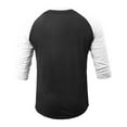 thumbnail image 5 of Men's 3/4 Raglan Casual Sport T-Shirts, 5 of 6