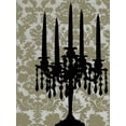 thumbnail image 2 of Harper, Ethan 19x24 White Modern Wood Framed Museum Art Print Titled - Small Candelabra Silhouette I, 2 of 4