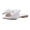 White, variant on OAVQHLG3B Wedge Sandals for Women Ladies Fashion Solid Color Bow Breathable Non-slip Wear-resistant Sandals