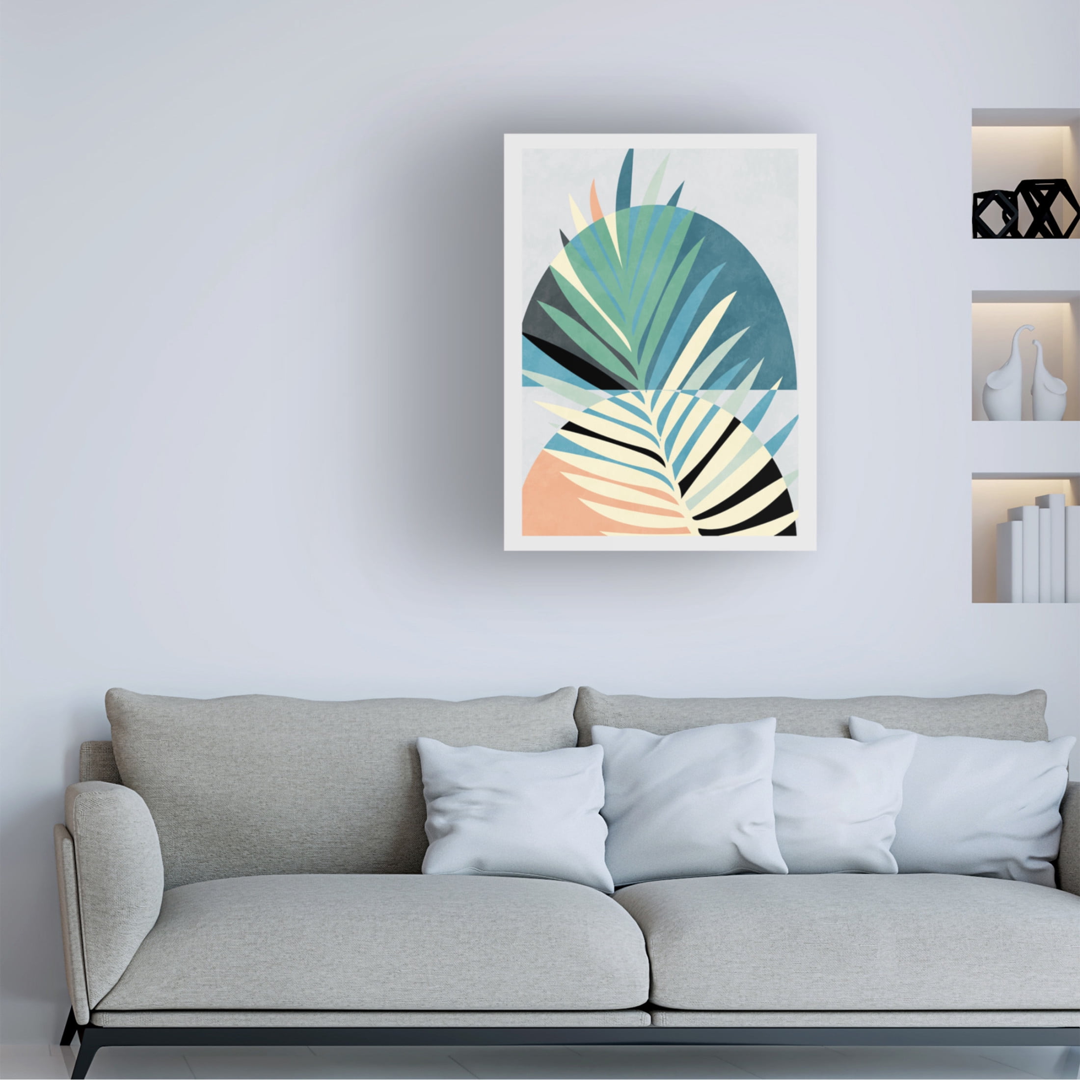 Trademark Fine Art Ana Rut Bre Spaces Bleu Canvas Wall Art