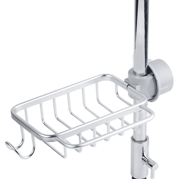 Hanging Faucet Drain Rack Sponge Holder Over Faucet Kitchen Sink Caddy Organizer