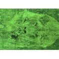 thumbnail image 1 of Ahgly Company Indoor Rectangle Oriental Green Industrial Area Rugs, 2' x 4', 1 of 4