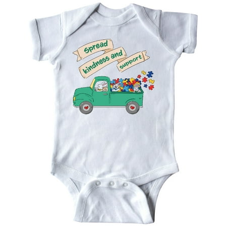 

Inktastic Spread Kindness and Support Autism Bunnies Gift Baby Boy or Baby Girl Bodysuit