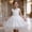 Z01#White, variant on Fesfesfes Toddler Girls Solid Color Net Yarn Hollow Out Lace Sequins Bowknot Birthday Party Flowers Gown Kids Dresses Clearance Under 10$