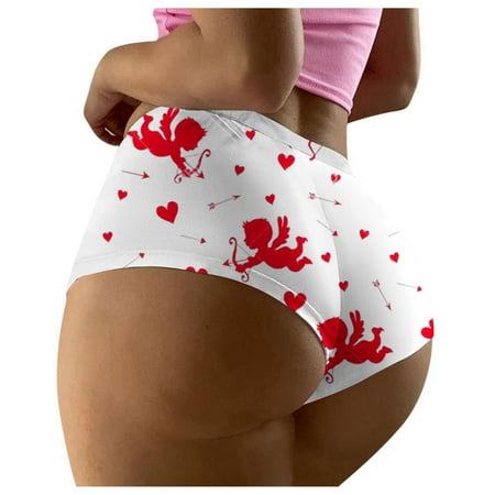 Xiaoxatg Women s Panties Women s Daily Fashion Casual Printed Sexy Underwear Womens plus Size Underwear