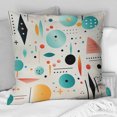 thumbnail image 1 of Designart "Serenade Of Soft Geometry And Colors" Geometric Throw Pillow - Modern Pillow For Couch - Insert And Pillows Covers For Living Room Decor, 1 of 5
