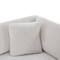 thumbnail image 6 of Christopher Knight Home 83.5" Modern 3-Seater Sofa with Flared Arms and Pillows, Chenille Upholstery, Beige, 6 of 10