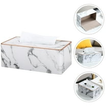 Masteelf  Marble Pattern Paper Box Organizer Napkin Holder Towel Office