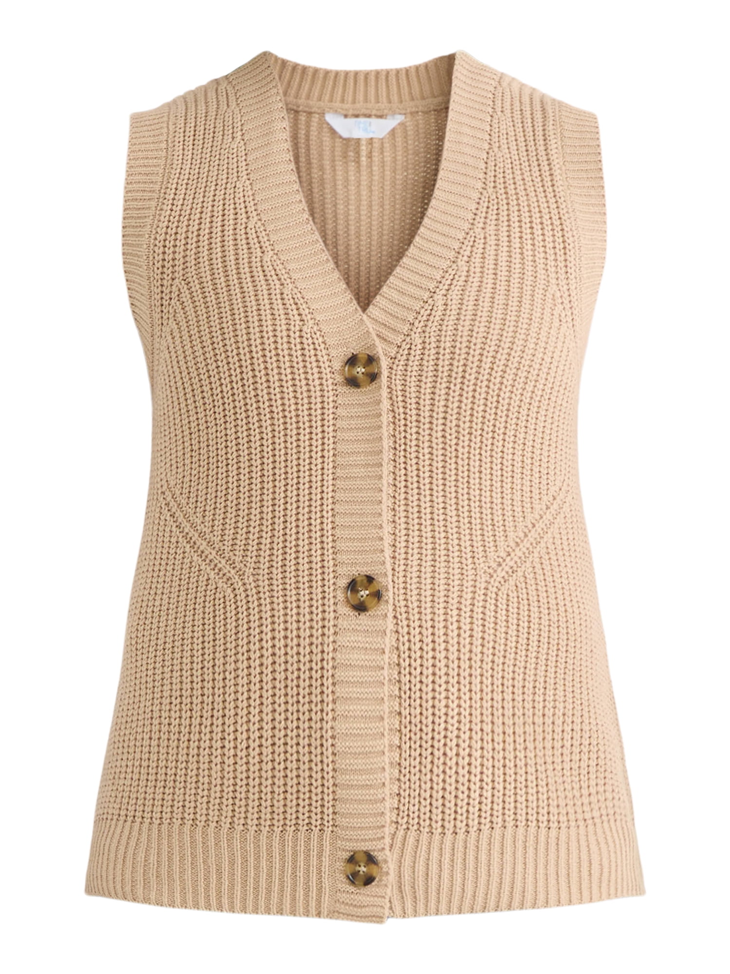 Time and Tru Women's Sweater Vest, Sizes XS-XXXL