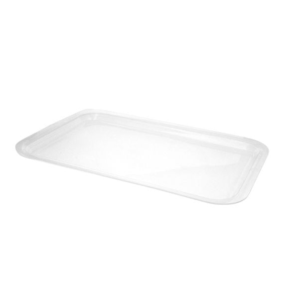 mDesign Acrylic Rectangular Serving Tray with Handles, Medium, 2 Pack -  Clear