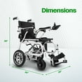 thumbnail image 5 of Culver Electric Wheelchair, 12mi—500W Electric Wheelchairs for Adults, Electric Wheelchair Lightweight Foldable, Black, 5 of 11