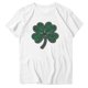 thumbnail image 3 of Xuyuer Women's St. Patrick's Day Print Plus Size Round Neck Short Sleeve Spring/Summer Base Layer T-Shirt, 3 of 4