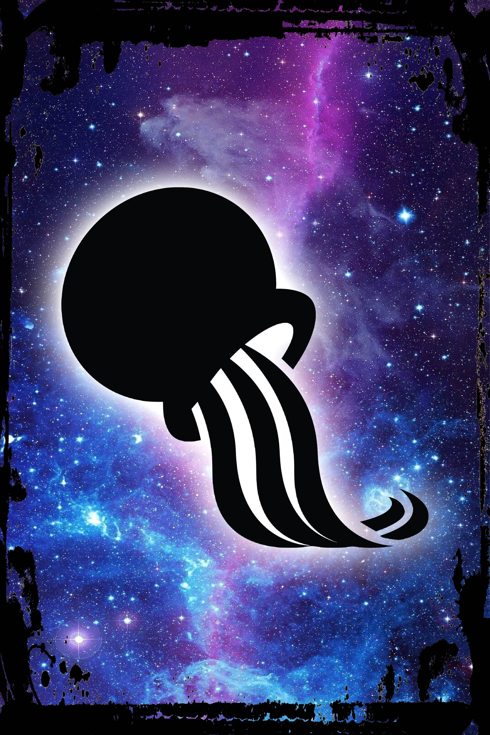 Galaxy Inspirational Wall Art Jellyfish ocean salt water under the sea