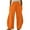 Orange, variant on AKAFMK Women's Casual Pants Cotton Linen Baggy Pants Elastic Waist Relax Fits Lantern Trouser with Pockets