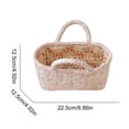 thumbnail image 2 of Yucurem Boho Fabric Storage Basket with Handles, Portable Quilted Baskets for Storages, Foldable Floral Laundry Organizer Bin for Home Picnic Shopping Travel, 8.86"x4.92"x4.92", 2 of 7