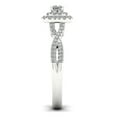thumbnail image 2 of 1/2ct TDW Princess Cut Diamond 10K White Gold Twist Shank Engagement Ring, 2 of 4