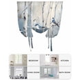 thumbnail image 6 of Vintage Oil Painting Forest Tie Up Curtains for Window, Thermal Insulated Balloon Shade Adjustable Rod Pocket Curtains Valance Panels for Kitchen Bathroom Cafe 42 x 63 Vintage Birds Branches, 6 of 6