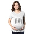 thumbnail image 1 of Maternity Calendar Countdown Pregnancy Tee Mark Off Baby Announcement T Shirt (White) - M, 1 of 3