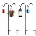 thumbnail image 4 of 1/2 Pack Shepherds Hook for Garden, 48/36in Tall - 1/2in Thick Hummingbird Bird Feeder Pole Shepards Hanging Plants Basket Hanger Light Solar Lantern Mason Jar Wind Chime Wedding Metal, Heavy Duty, 4 of 6