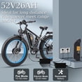 thumbnail image 2 of KAIJIELAISI Electric Bike for Adults Dual Motor AWD Mountain Electric Bicycles 52V 26AH Removable Lithium Battery, 26" 4.0 inch Fat Tire Ebike E-Bike for Adults UL2849., 2 of 7