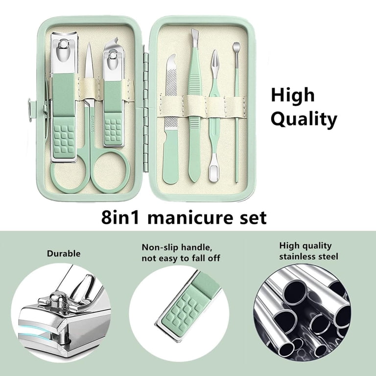 SHIHUALQ 8-in-1 Manicure Pedicure Set, Travel Case photo 4