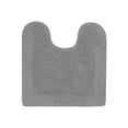 thumbnail image 3 of Better Trends 20" x 20" U-Shape Toilet Rug, 100% Cotton Soft Reversible Tufted Bathroom Rug, Contour Mat, Water Absorbent, Machine Washable, Toilet Base Rug (Gray) Edge Collection, 3 of 6