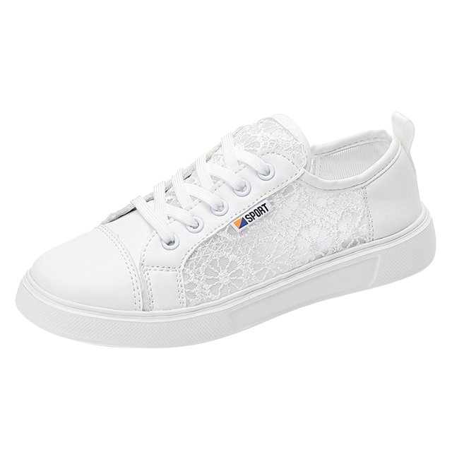 DXOUPM Chaussures pour Femmes Mode Plates à Lacets Chaussures Décontractées Confortables Semelle Souple Chaussures de Marche