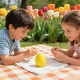 thumbnail image 6 of Nkmbld Large Plastic Easter Eggs, Colorful Empty Eggs Fillable for Filling Treats Easter Party Favor Hunt Basket Stuffers Fillers Prize Supplies Toy, Yellow, 6 of 8
