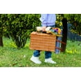 iLivin HandWoven Wicker Picnic Basket for 4, Insulated Cooler Bag & Waterproof Picnic Blanket