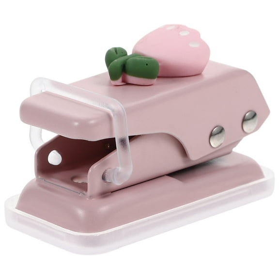 LOLIPPYY Hand Hole Puncher PP Pink Craft Hole Punches for Adults 1Set