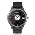 thumbnail image 1 of Redondo SmartWatch 5.0 Bluetooth compatible con IP67 Pantalla táctil impermeable 160mAh Ratón cardíaco Presión arterial reloj inteligente negro 1.28 pulgadas Inevent EL005743-02B, 1 of 7