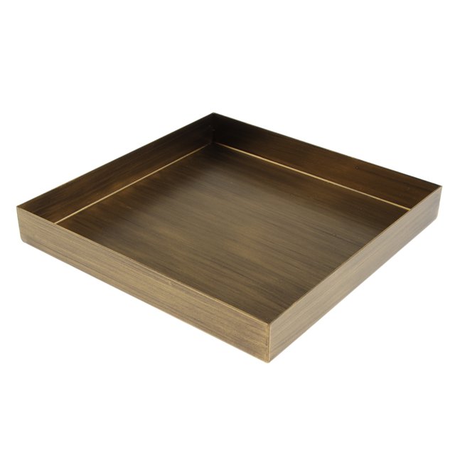 Organizador de tocador de almacenamiento de alimentos de mostrador de bandeja de servicio de frutas vintage dorado METRO Sunnimix Bandeja de servir de hierro