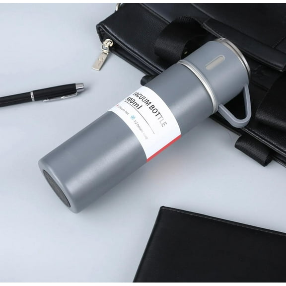 Premium Hot & Cold Thermos Gift Set – Sleek Travel Flask with 2 Matching Cups